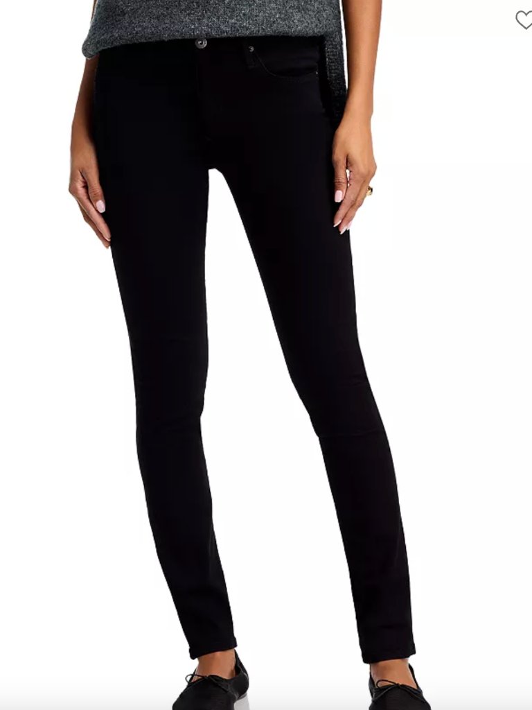 Ag Adriano Goldschmied The Prima Crop Cigarette Crop Jeans Black 24